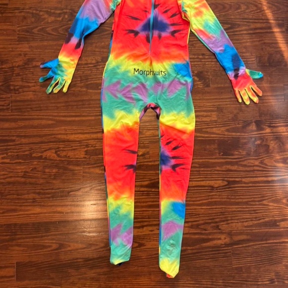 Rainbow Tie-Dye Onesie Morphsuit - Picture 2 of 4
